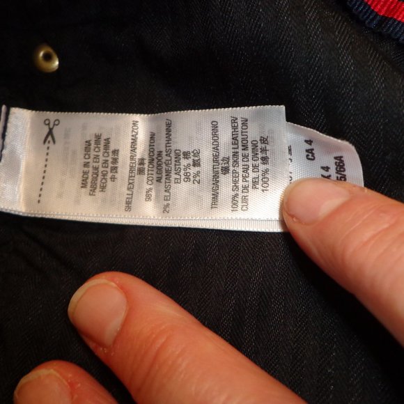 Juicy Couture 5-Pocket Pant 4 Black/Saddle Tan Sheep Skin Leather Piping - Picture 8 of 13